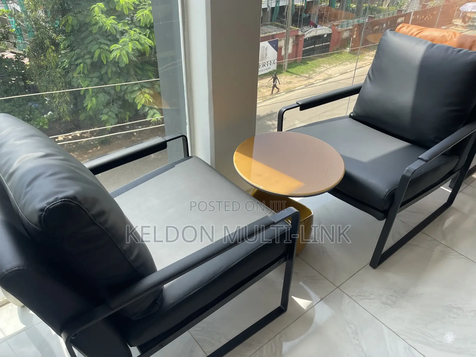 Balcony Single Seater’s Made of Leather , for Ur Corridor and Balcony