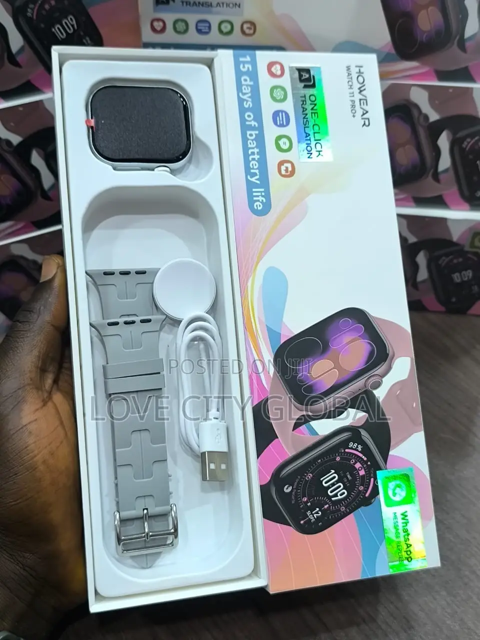 HOWEAR Watch 11 Pro+ Smart Watch HD Bt Call WhatsApp Message Reply