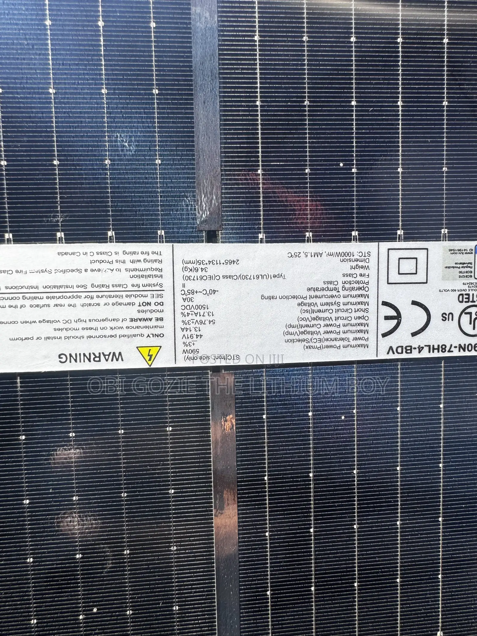 750w Jinko Bifical Solar Panel 0ne 0nly Major Distributor in Lagos