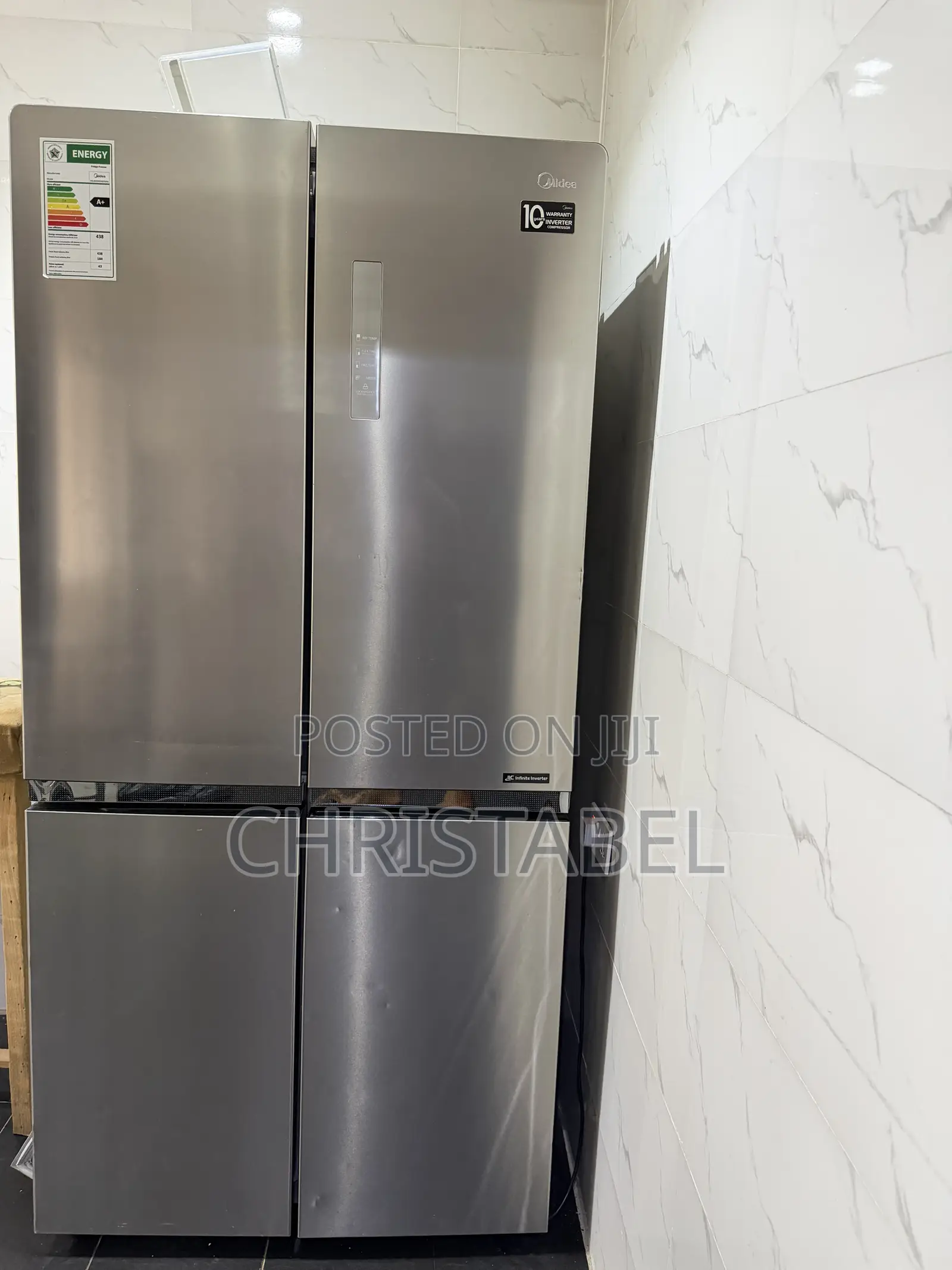 Midea Double Door Refrigerator and Freezer