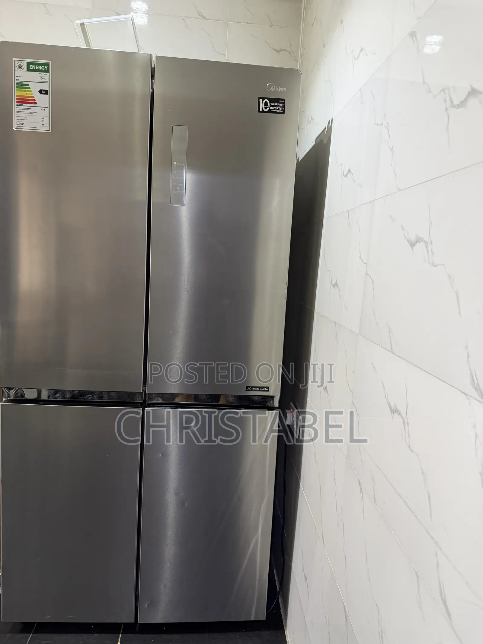Midea Double Door Refrigerator and Freezer