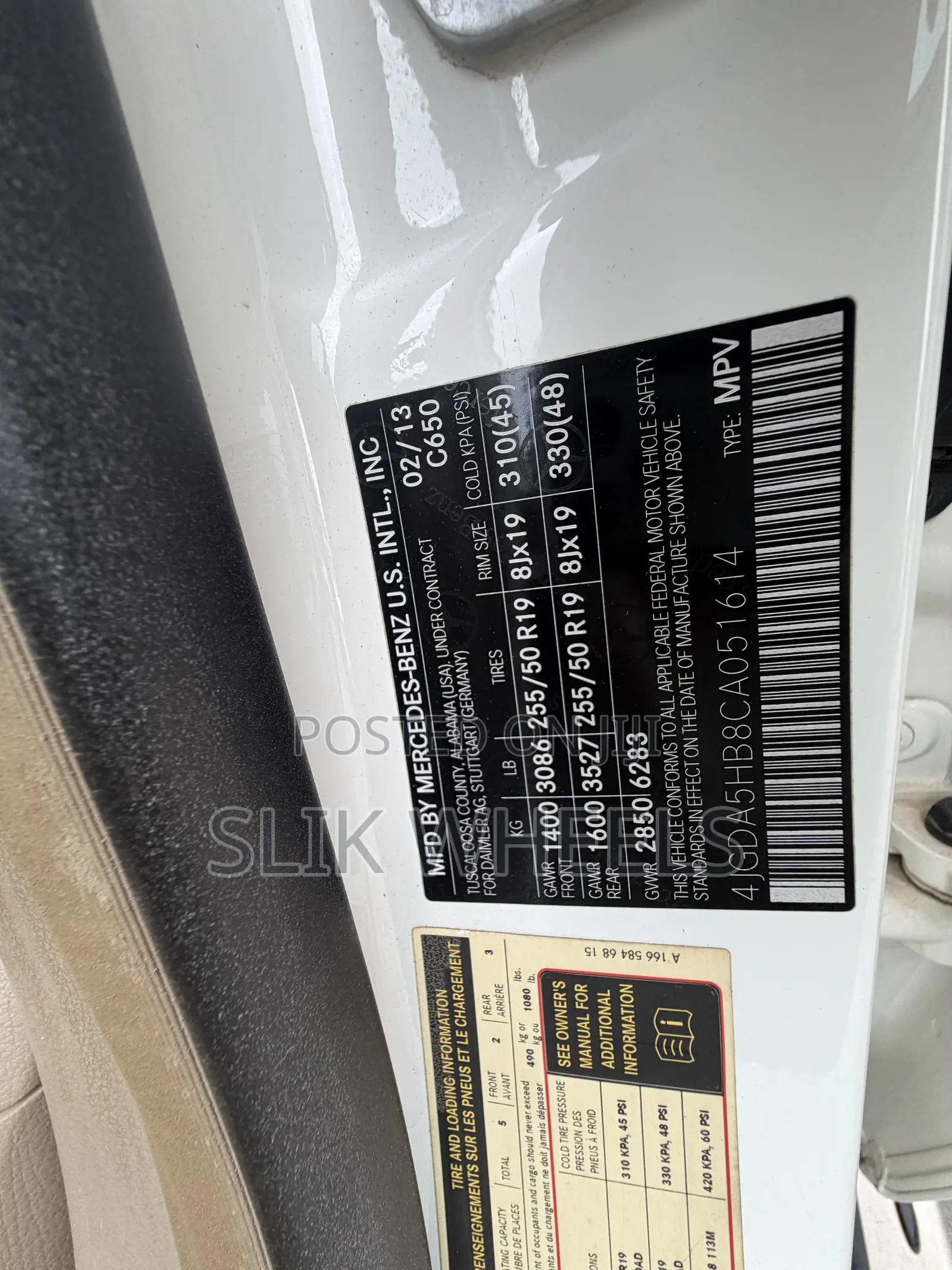 Mercedes-Benz M Class ML 350 4Matic 2013 White