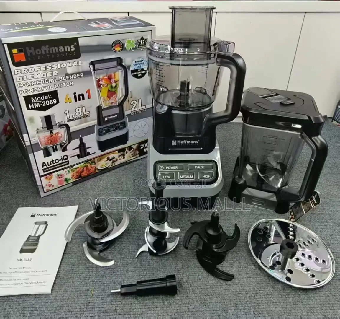 Hoffsman 4in1 Blender Professional/Commercial Blender Hm:2089