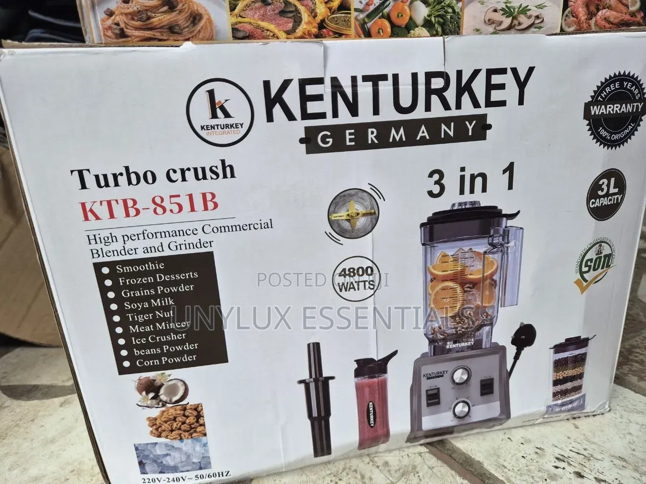 3in1 Kenturkey Turbo Crush Blender