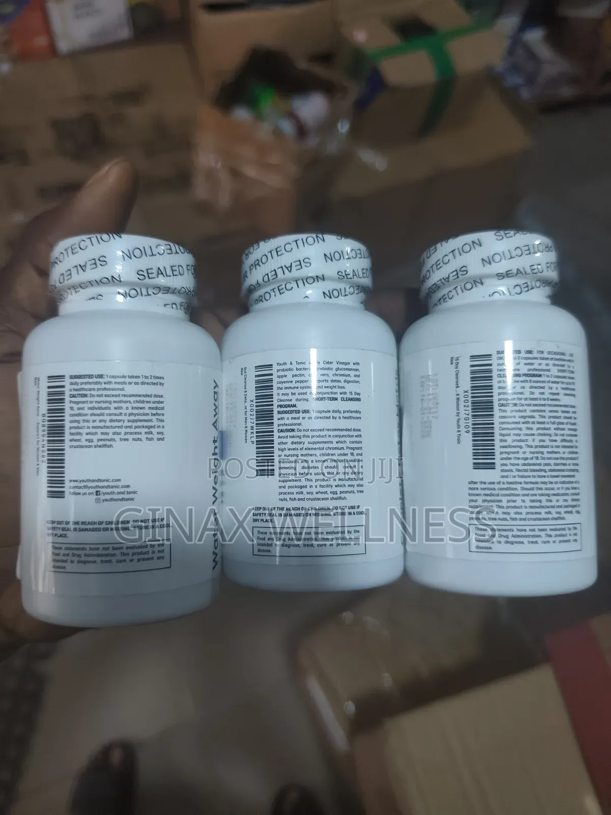 Youth Tonic 3-in-1 Detox and Cleanse Capsules Set (30 Capsules Each)