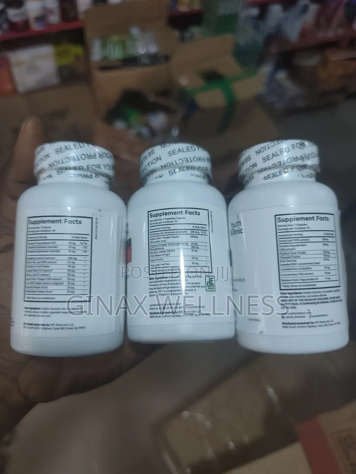 Youth Tonic 3-in-1 Detox and Cleanse Capsules Set (30 Capsules Each)
