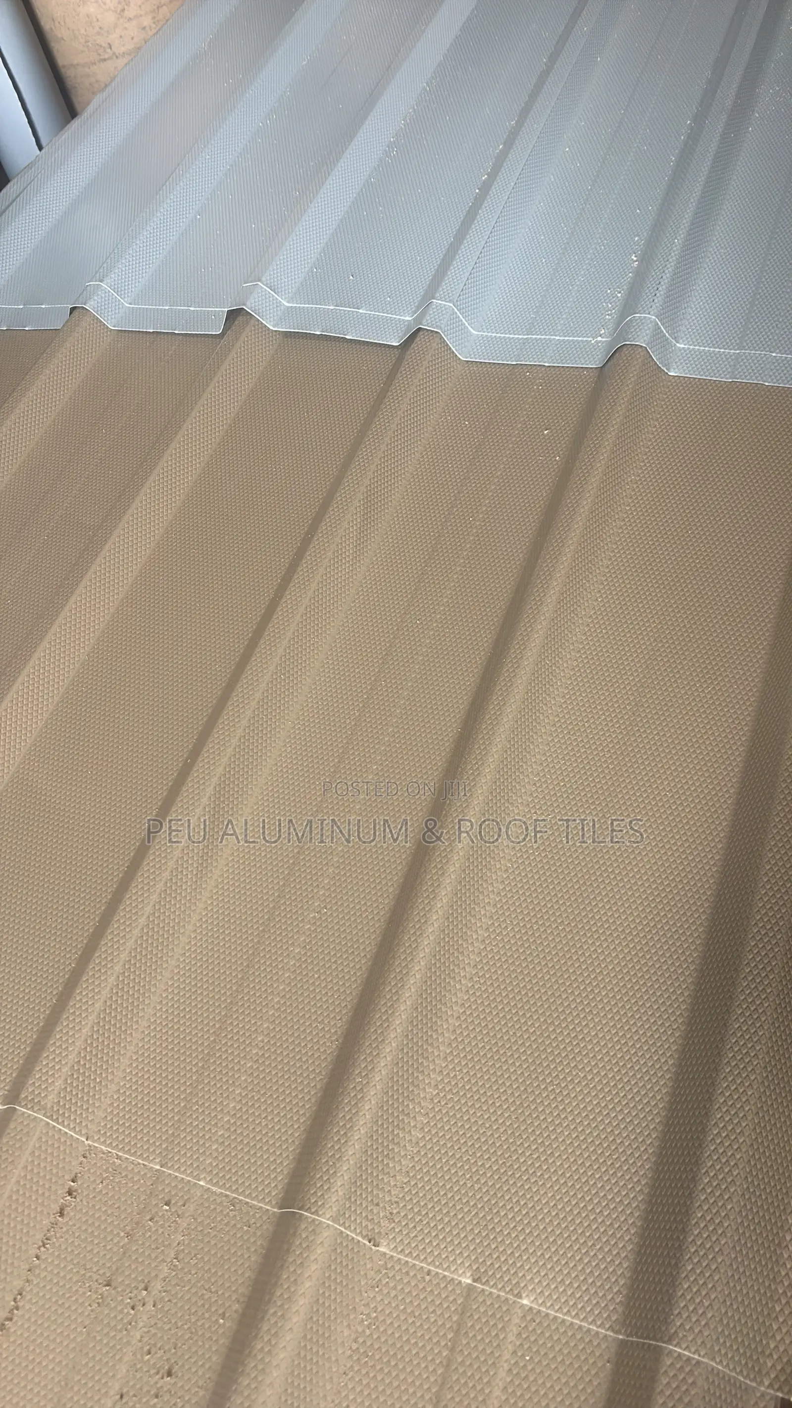 2.8 Gray Baige Allu Steel Roofing Sheet.
