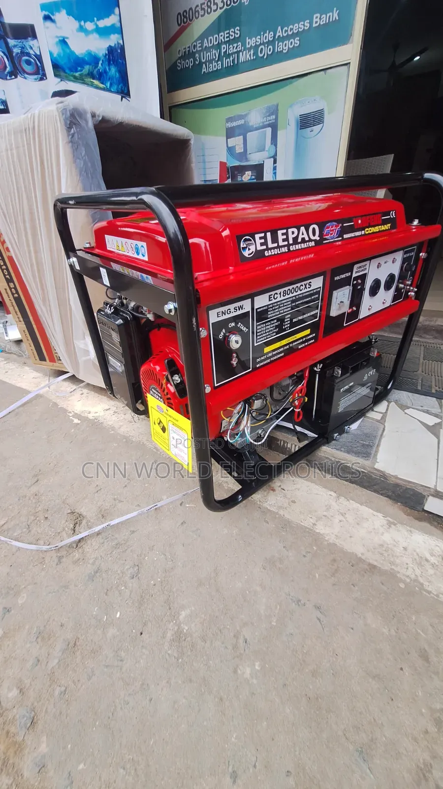 Brand New Elepaq Generator 7kva Full Copper With Key Battery