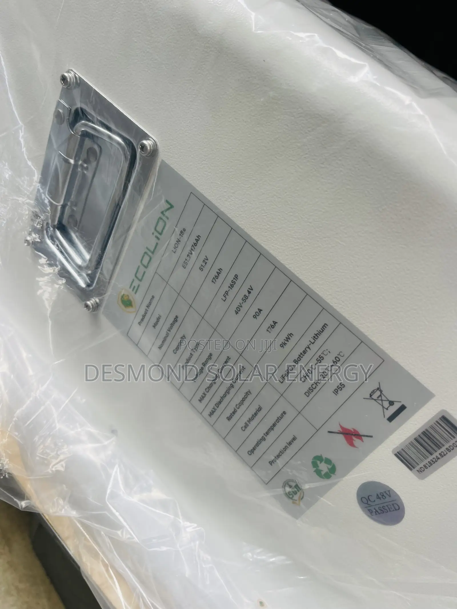 9kwh 51.2v Ecolion Solar Lithium Batteries Is Now Available