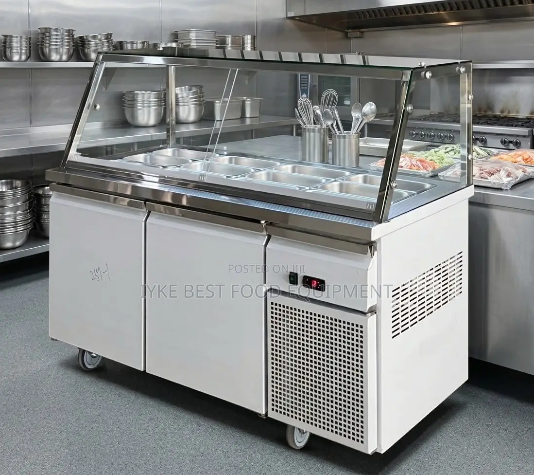 Salad Bar With Refrigeration Cabinet