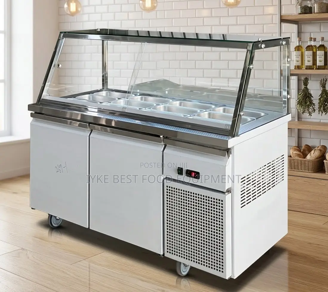 Salad Bar With Refrigeration Cabinet