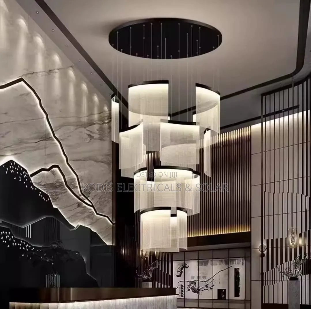Luxury LED Chandelier Drop Lightings for Staircase/Open Parlour
