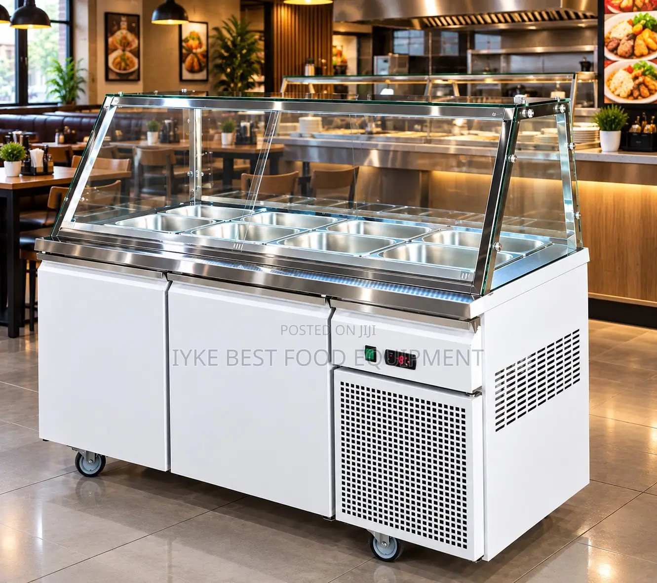 Salad Bar With Refrigeration Cabinet