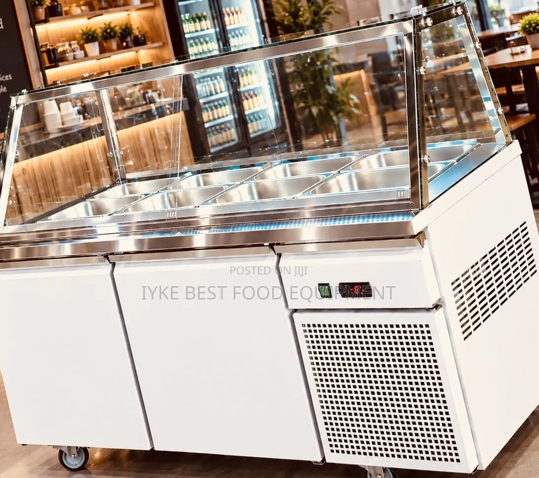 Salad Bar With Refrigeration Cabinet