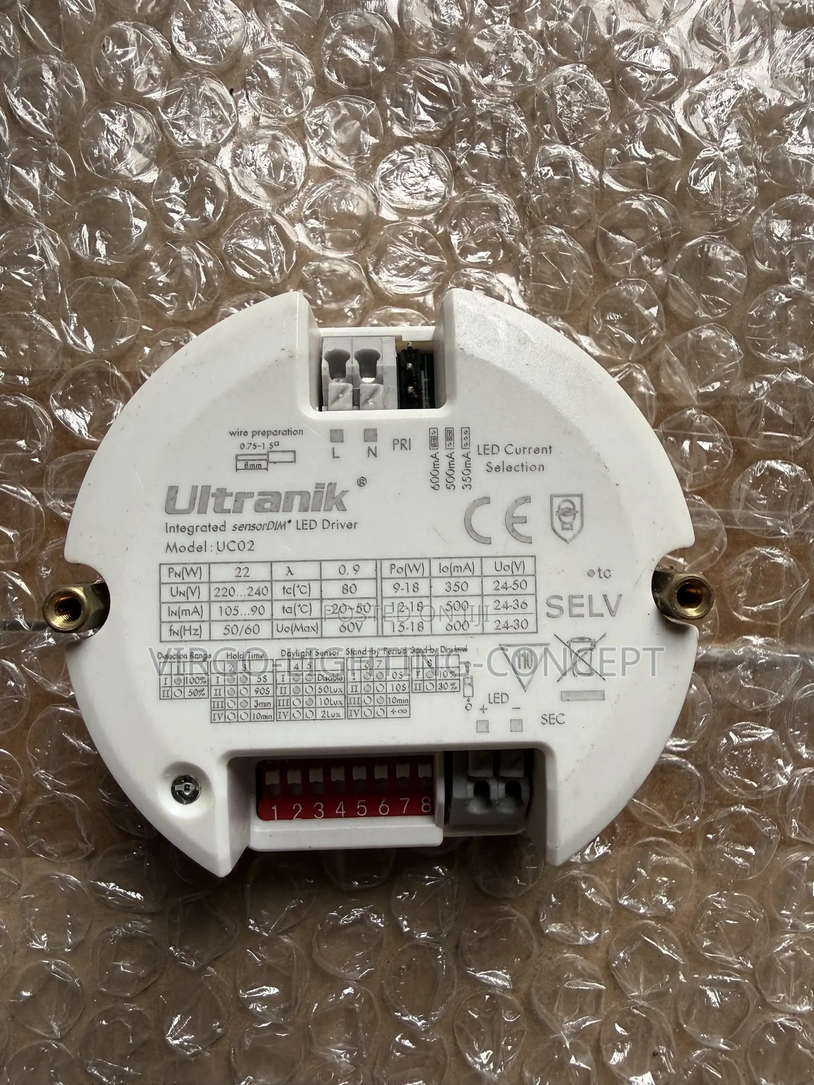 22w Integrated sensorDIM LED Driver