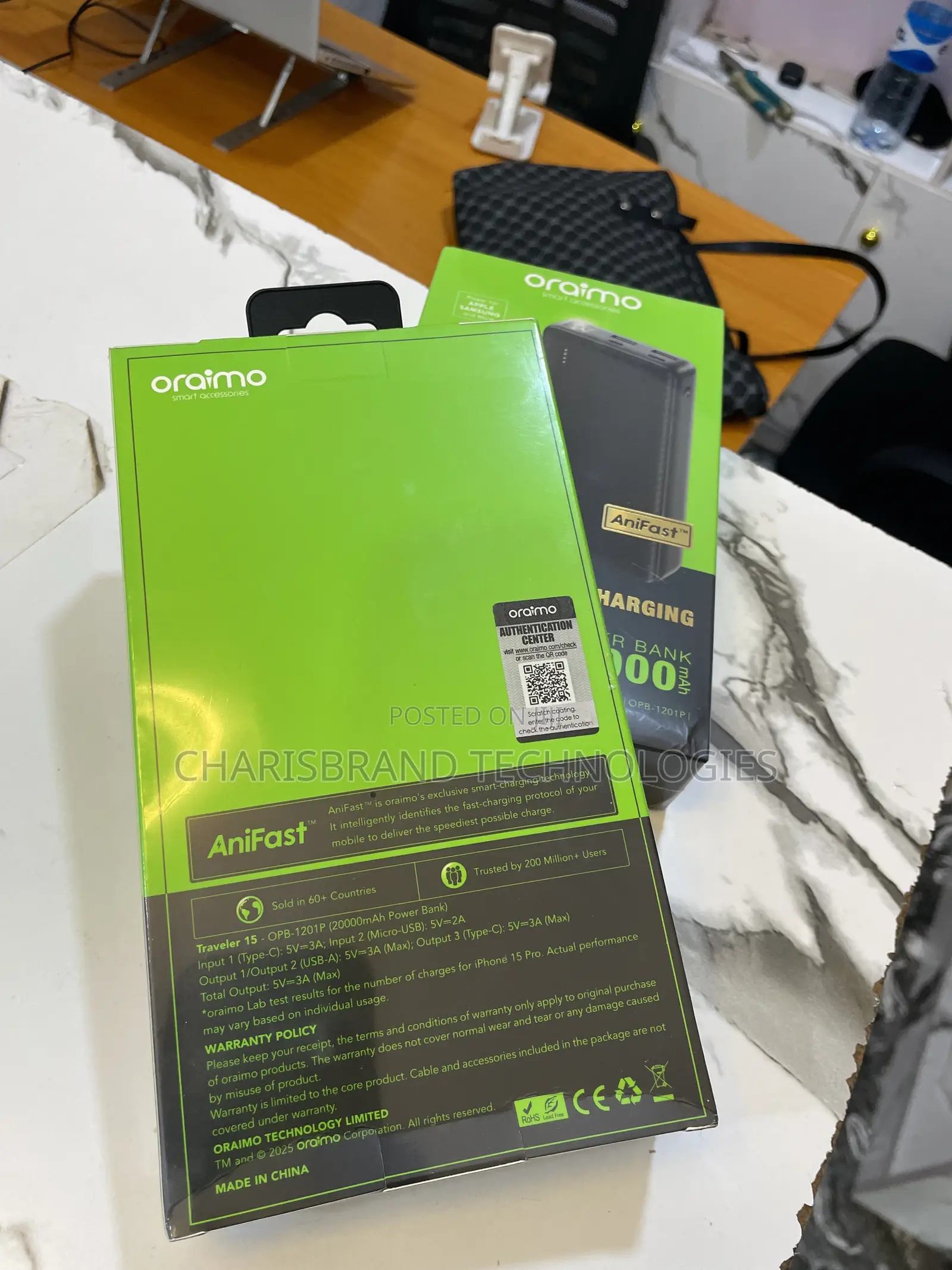 Oraimo 20,000mah Power Bank