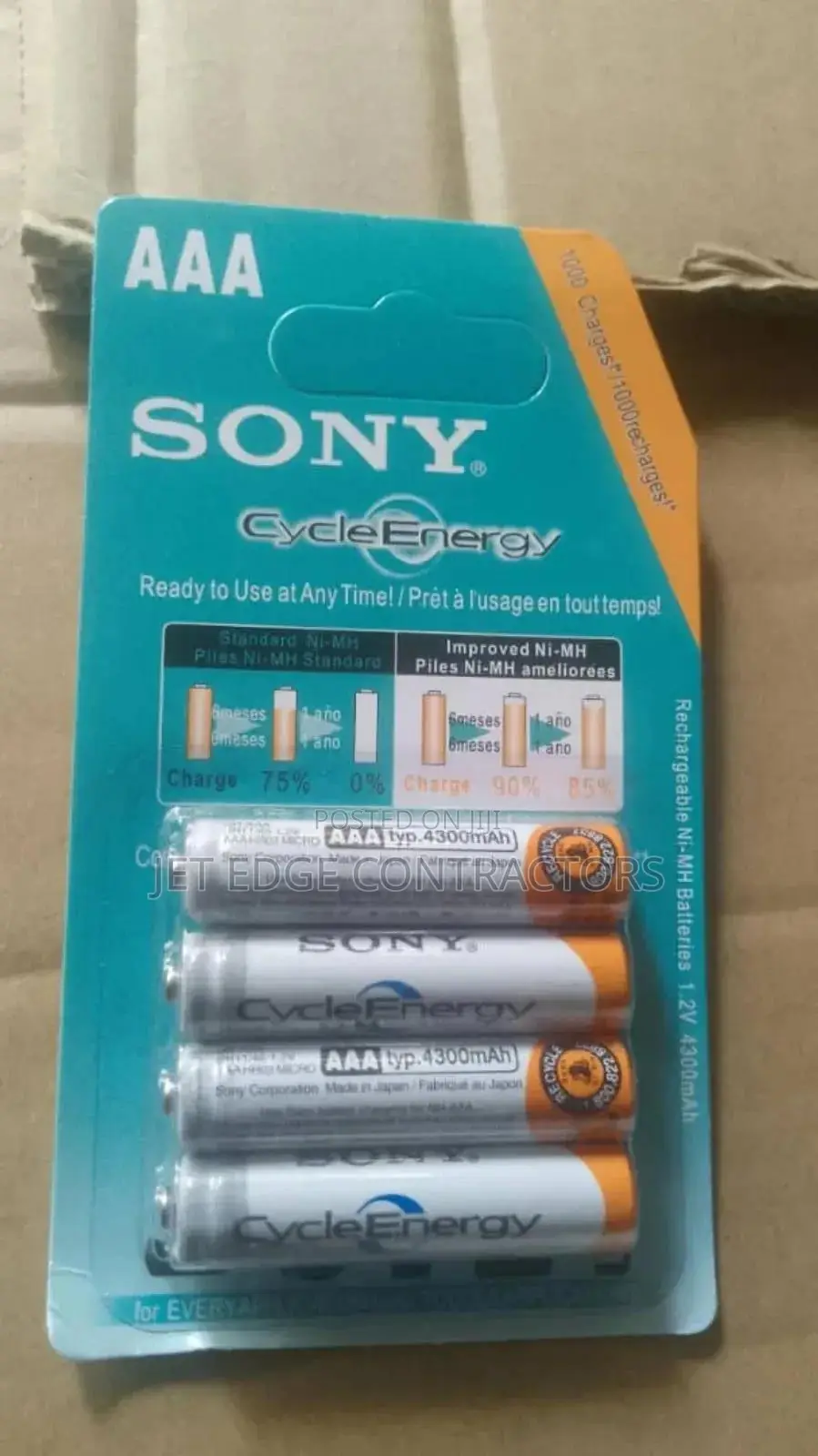 Aaa Sony Rechargeable Battery