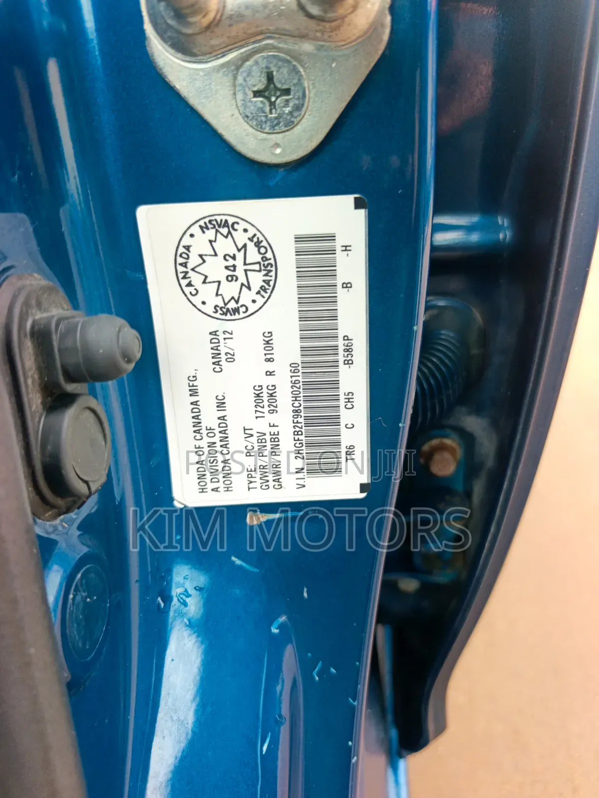 Honda Civic 1.8 5 Door 2012 Blue