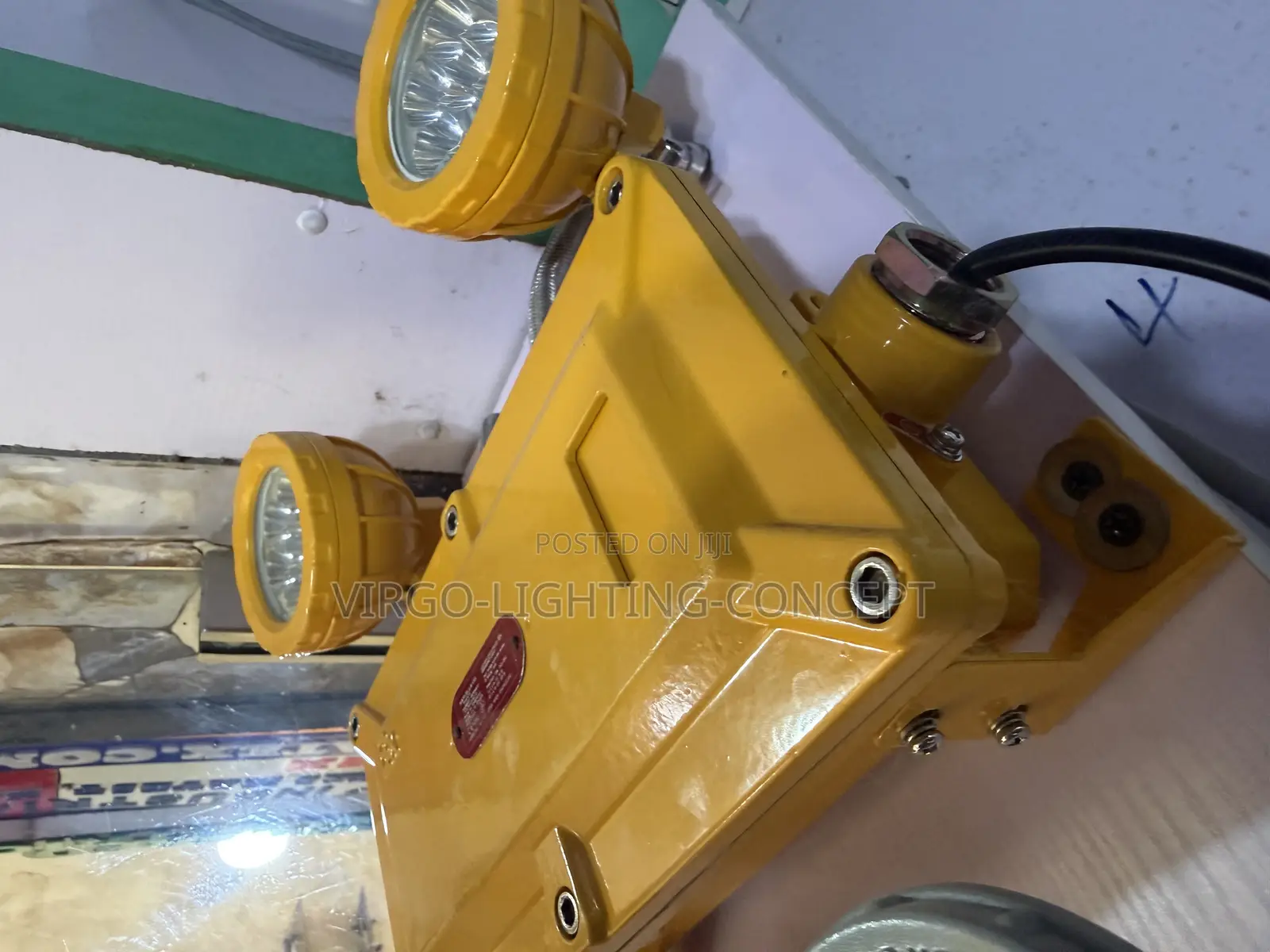 An Explosion-Proof Twin-Spot LED Emergency Light Fixture