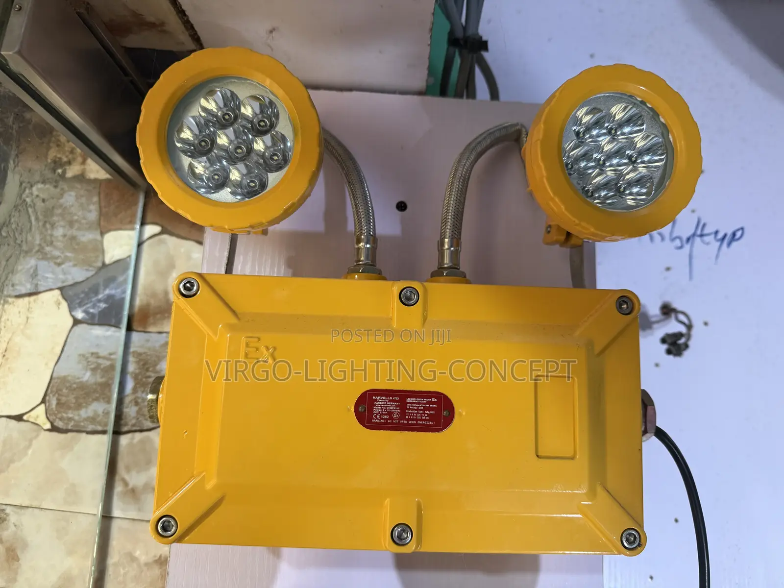 An Explosion-Proof Twin-Spot LED Emergency Light Fixture