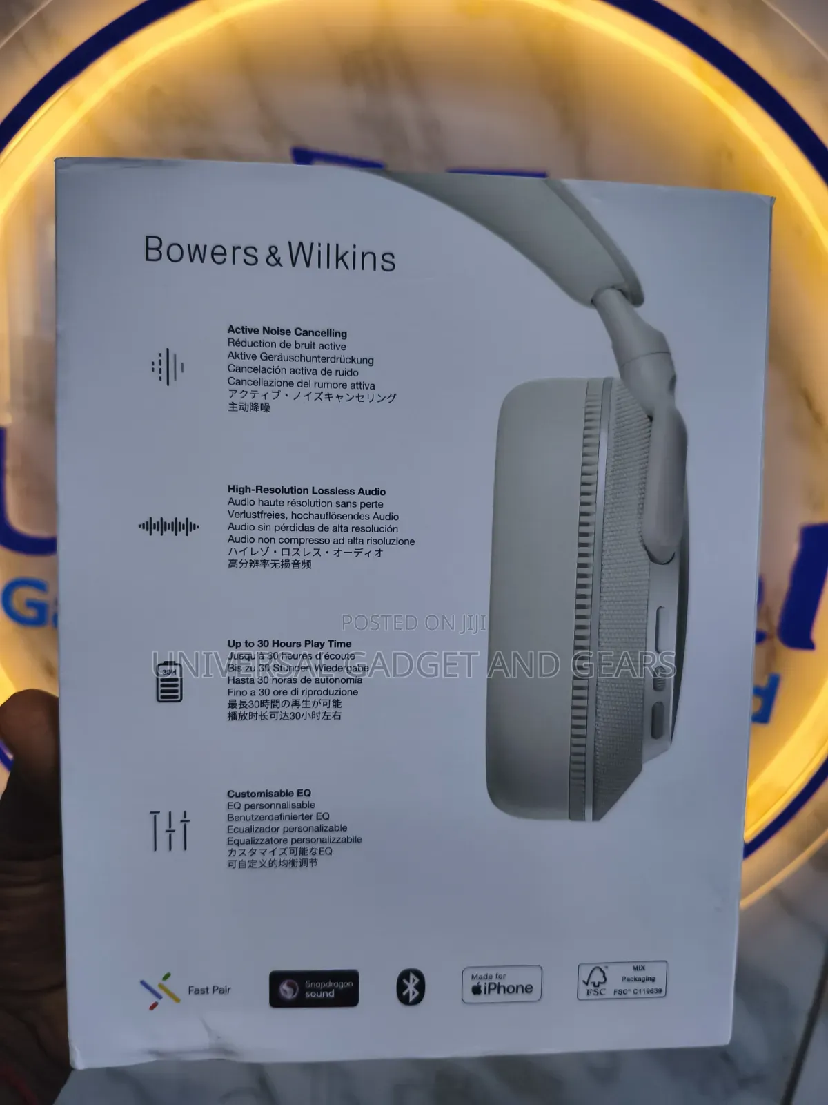 Bowers and Wilkins Px7 S3 Over-Ear Noise-Canceling Headphones