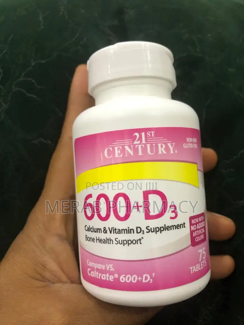 21st Century, 600+D3, Calcium Vitamin D3 Supplement, 75 Tablets