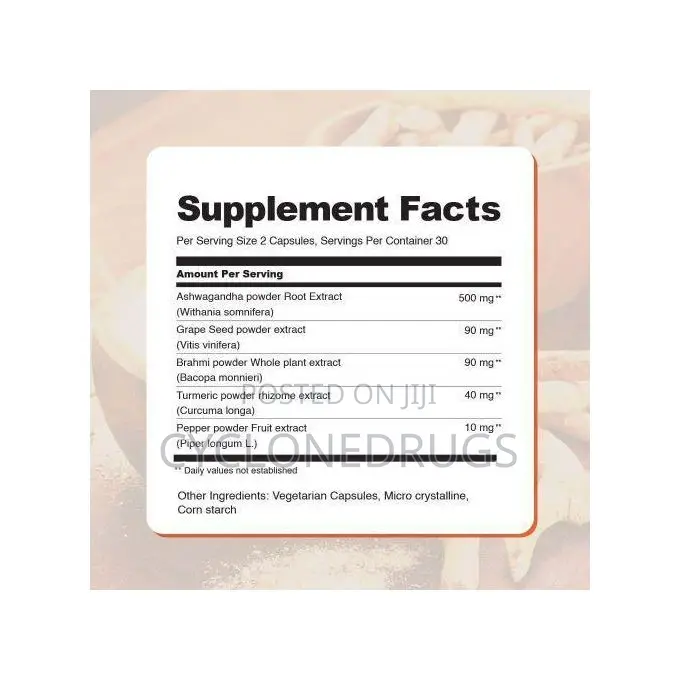 KSM-66 Ashwagandha 6000mg – Sleep Stress Support, 60ct