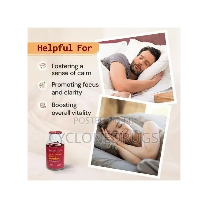 KSM-66 Ashwagandha 6000mg – Sleep Stress Support, 60ct