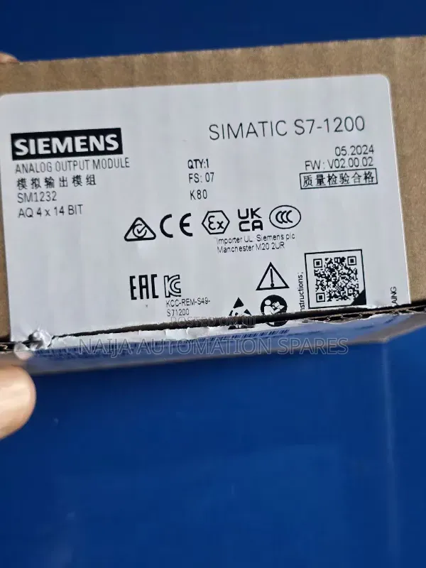 Siemens | 6es7232-4hd32-0xbo | Simatic Sm1232 4 Ao Analog Output