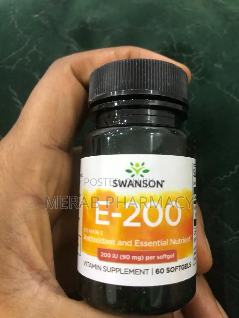 Swanson Vitamins, Vitamin E-200, 90 Mg (200 IU), 60 Softgels