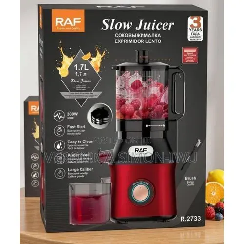 RAF R.2733 1.7L Slow Juicer With Auger Head