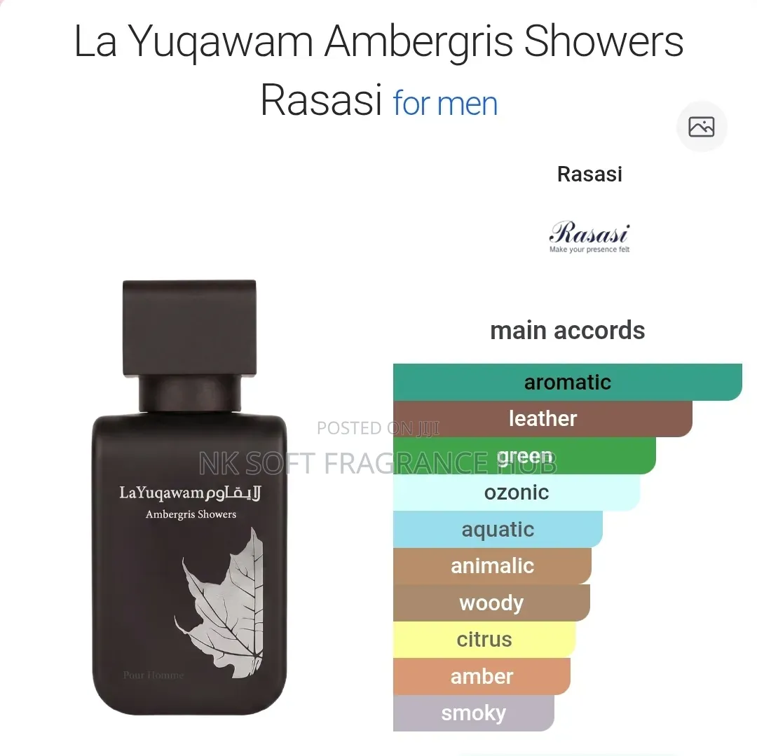 La Yuqawam Ambergris Showers 75ml Perfume by Rasasi