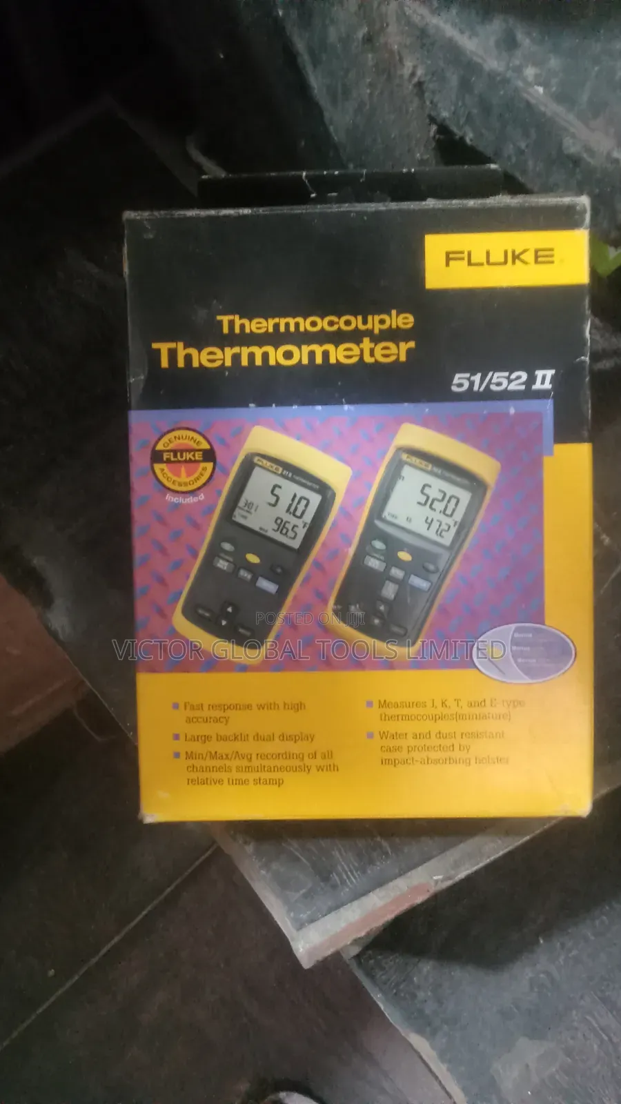 Fluke 52 II Thermocouple Thermometer