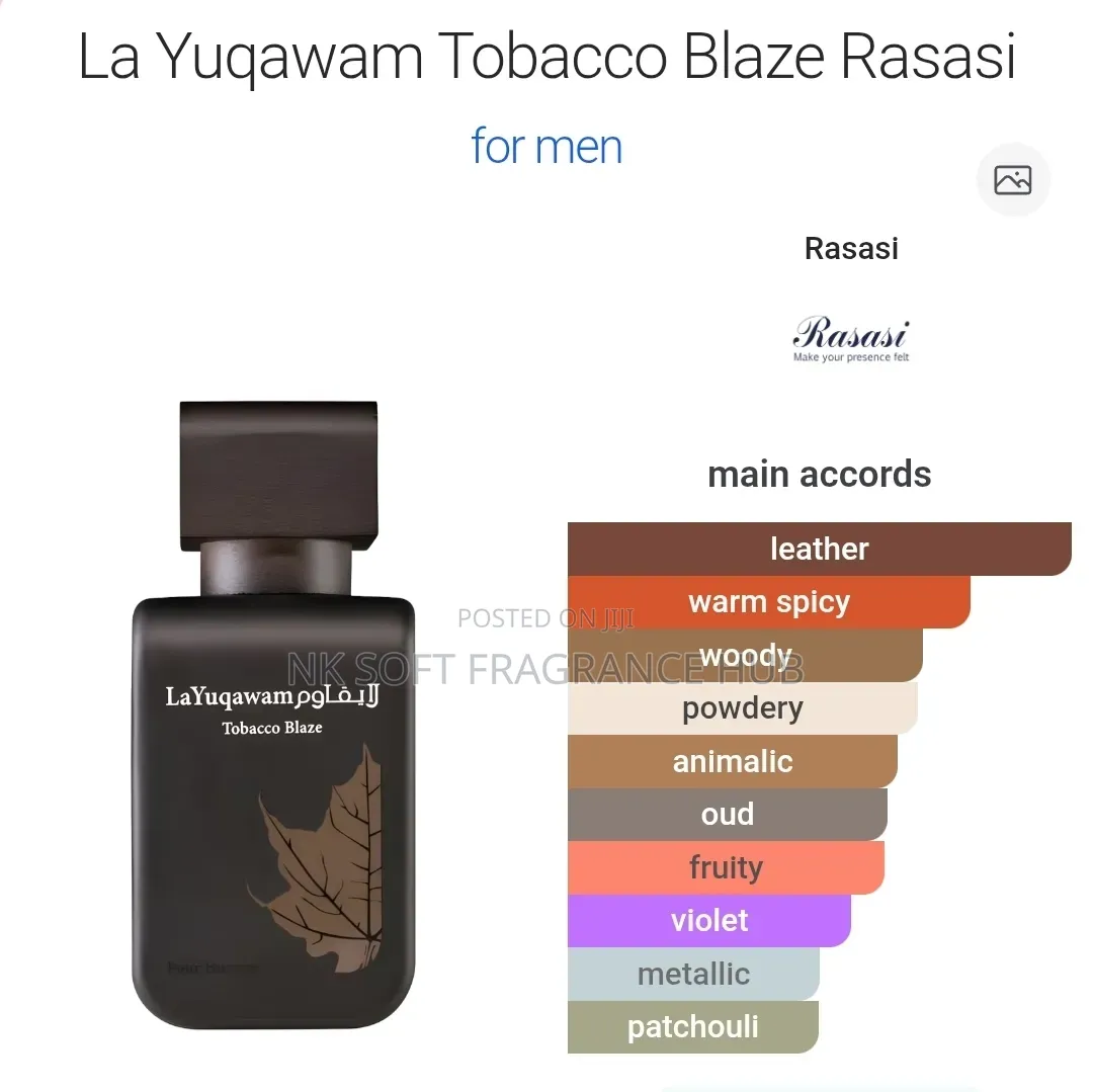La Yuqawam Tobacco Blaze 75ml by Rasasi