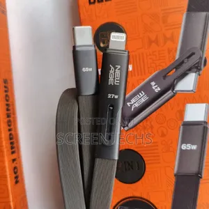 Original New Age 65W (3-in-1 Multiport)USB TYPE-C to TYPE-C to iPhone