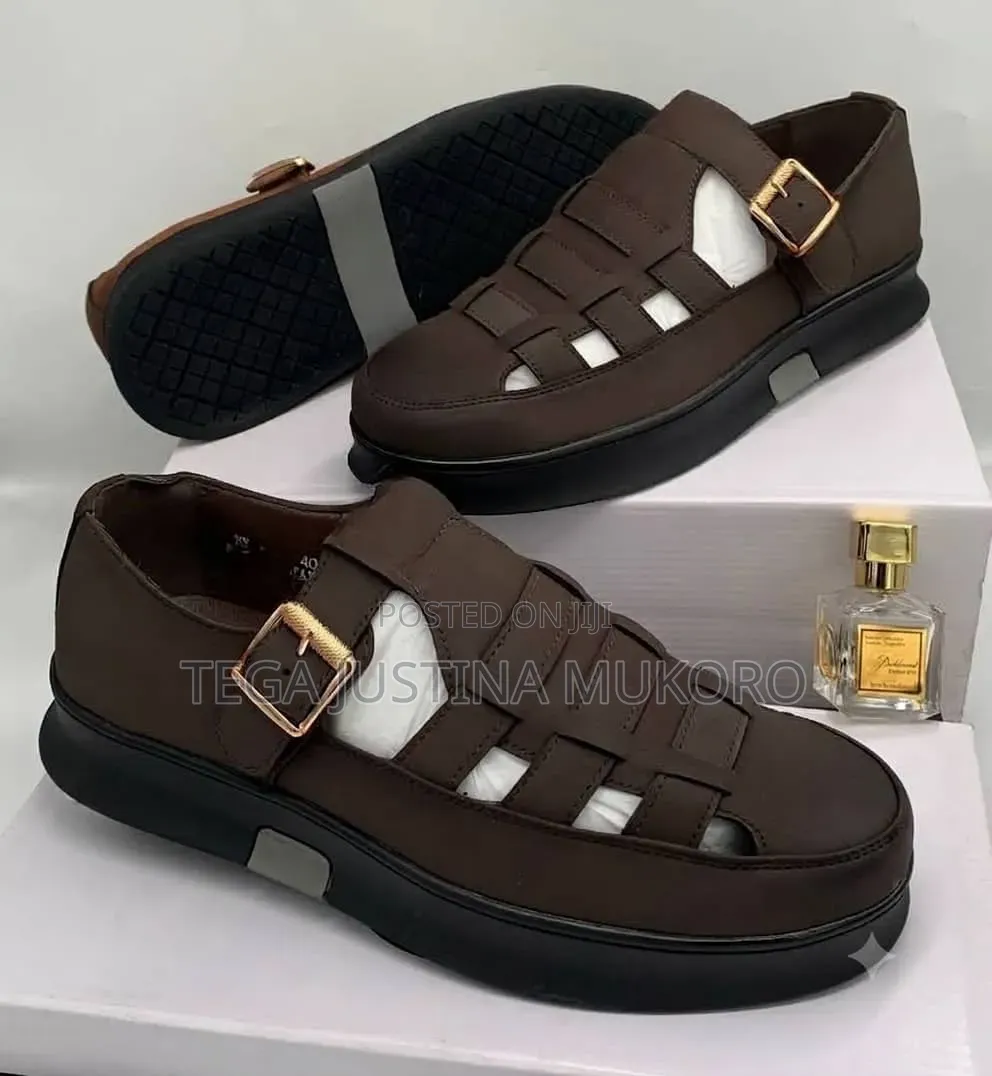 Latest Design High Quality Men's Suede Sandals