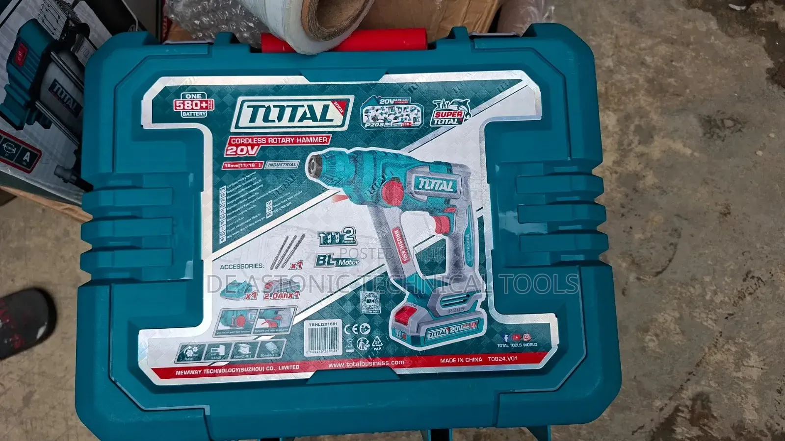 Total Cordless Rotary Hammer-18mm