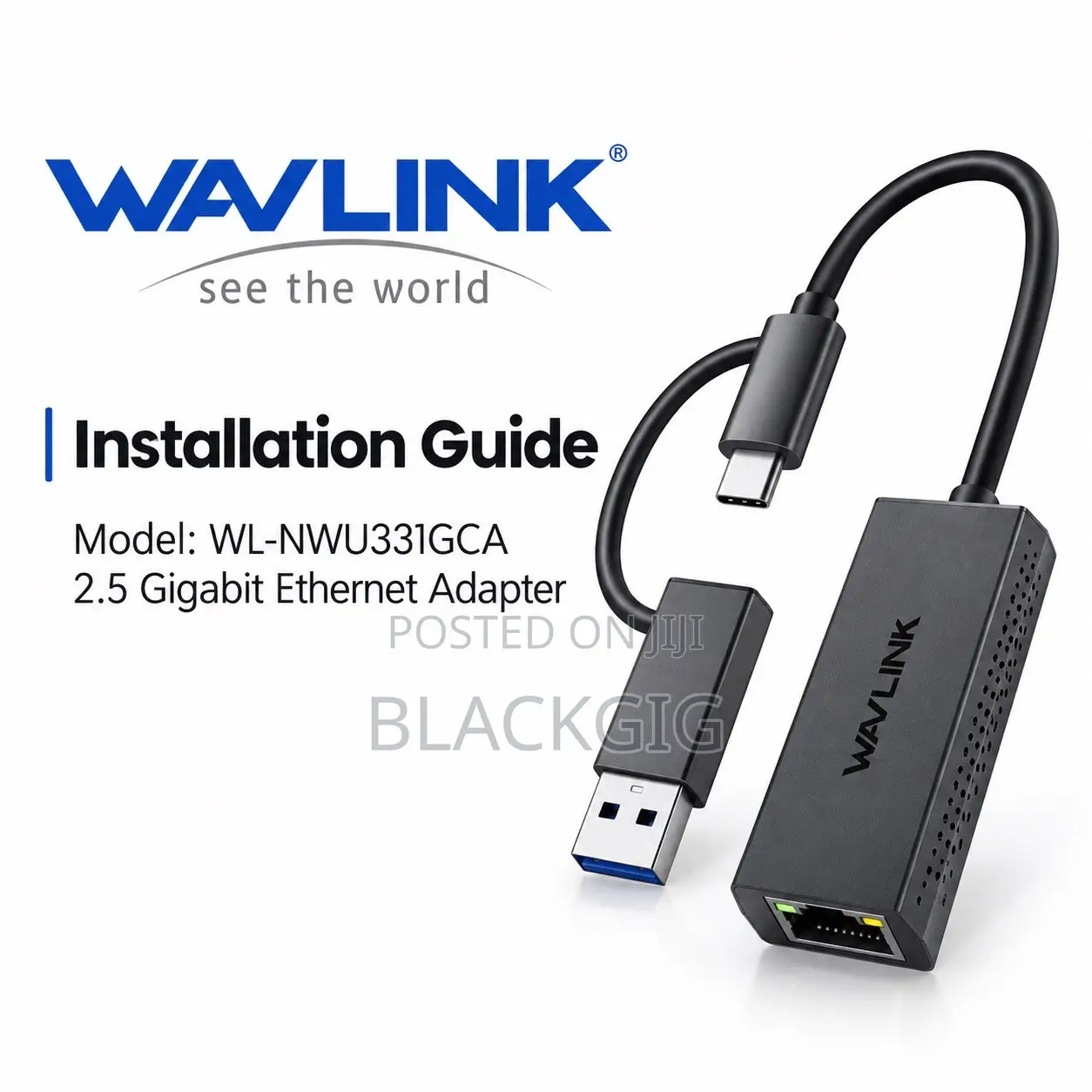 USB Type C Ethernet Adapter to RJ45 Lan Internet Network TypeC 2.5Gbps