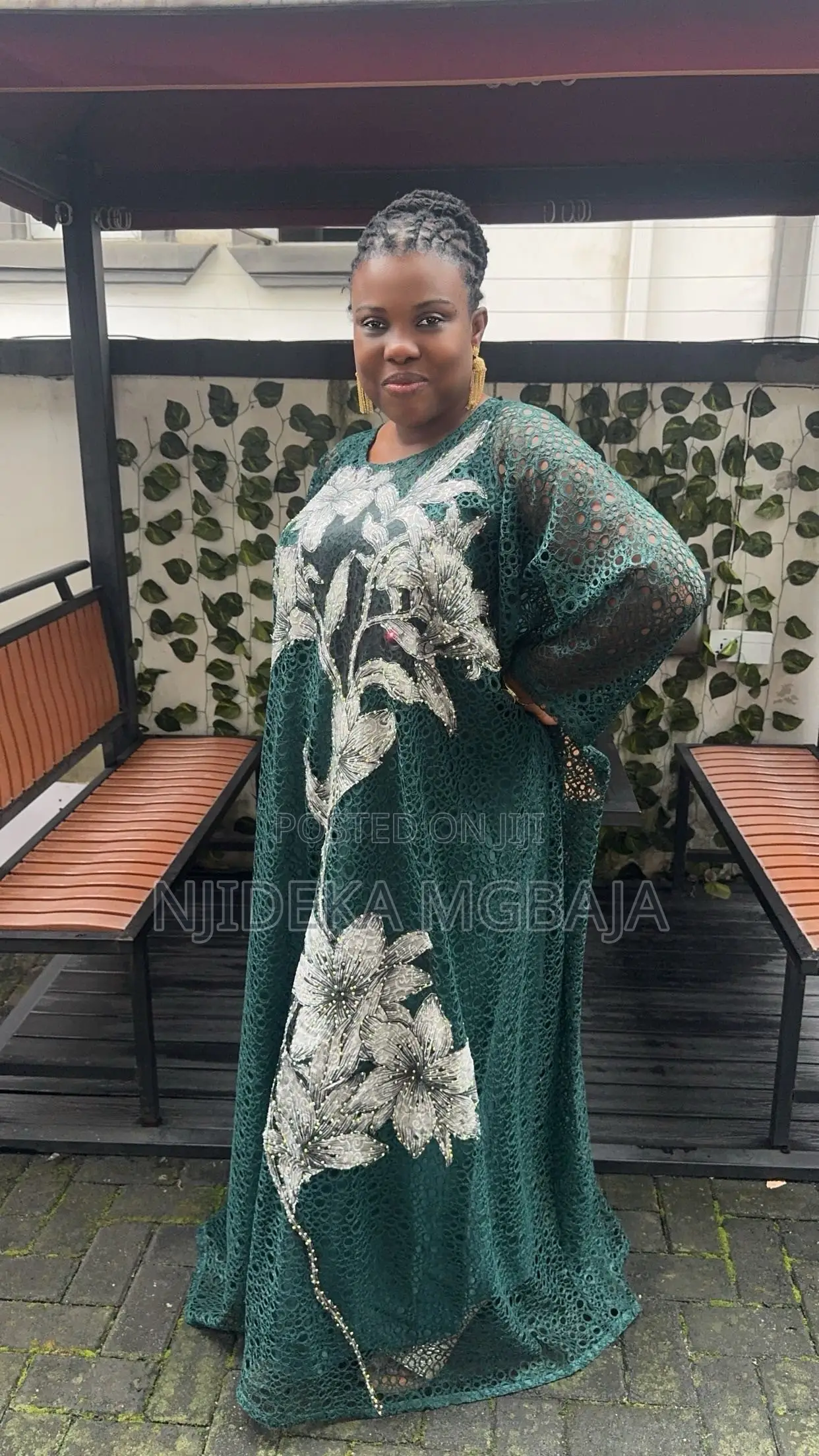 Stunning Green Lace With Floral Lace Maxi Dress – RTWbyJide