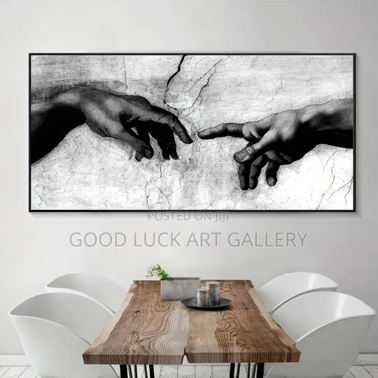 Black, White, Love Kiss Art
