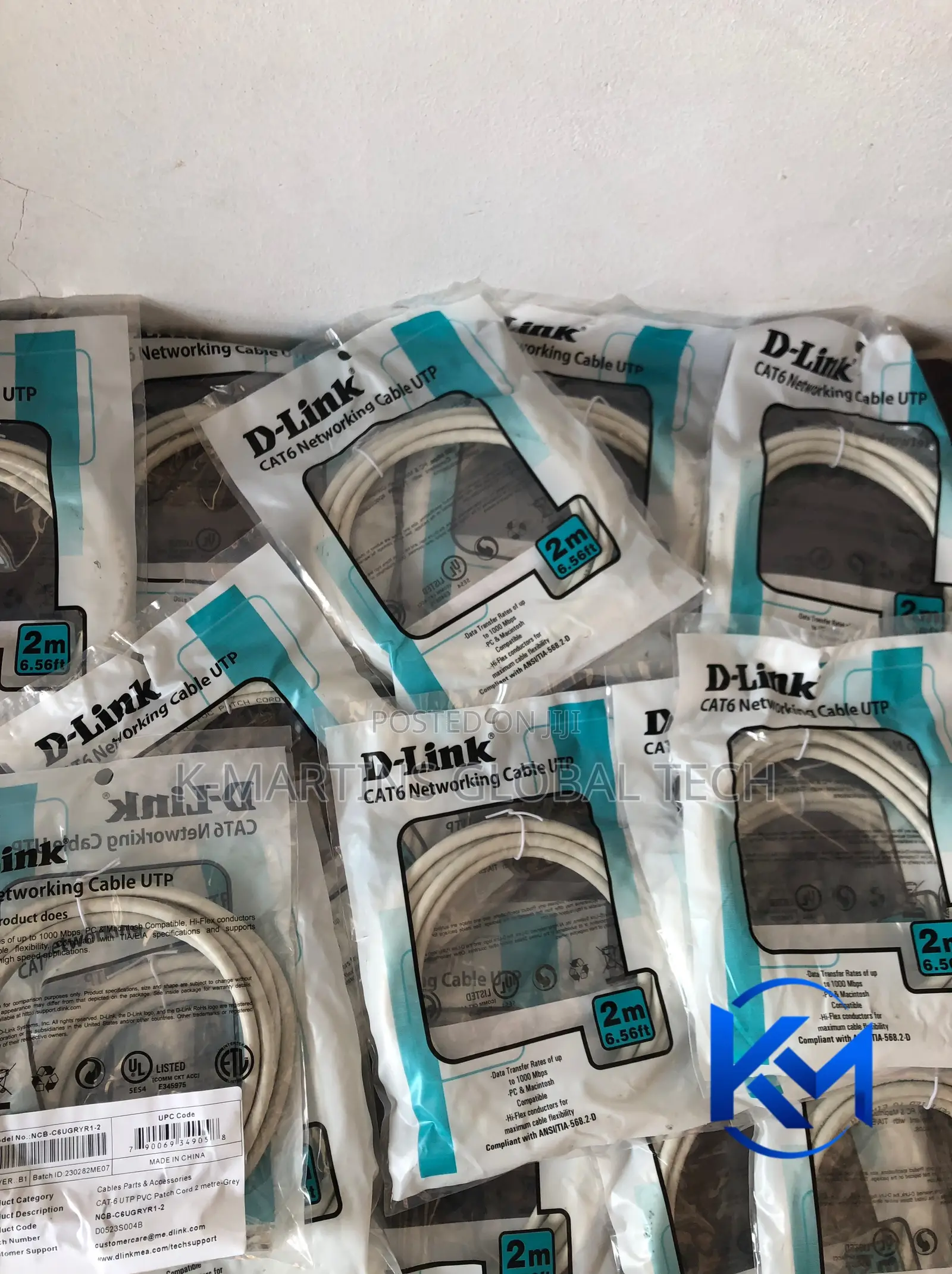 D-Link Cat6 UTP Patch Cord 1 / 3 / 5 / Meter RJ45 Network Cable.