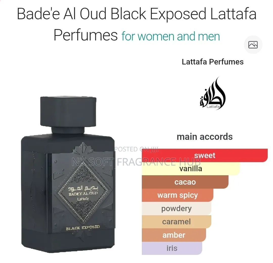 Badee Al Oud Black Exposed Perfume 100ml by Lattafa