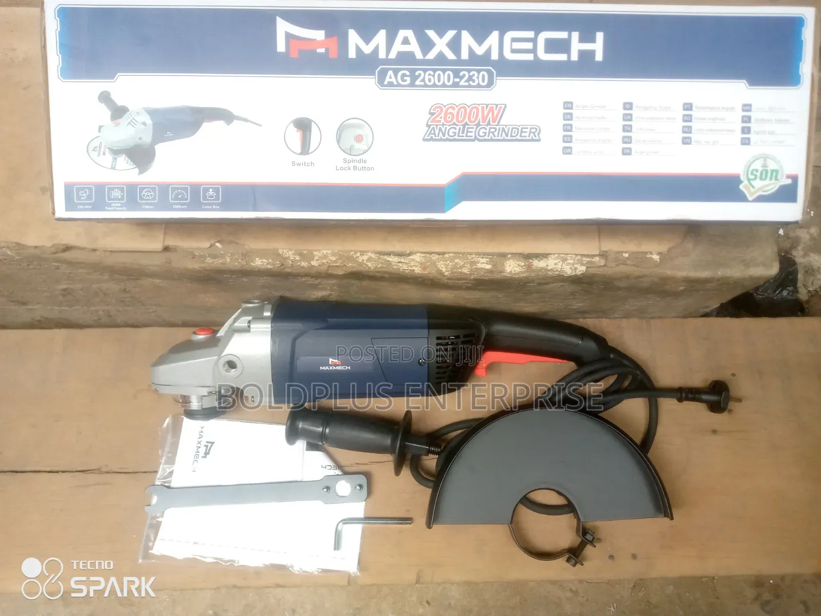 2600 Watts 9 Inches Maxmech Angle Grinding Machine