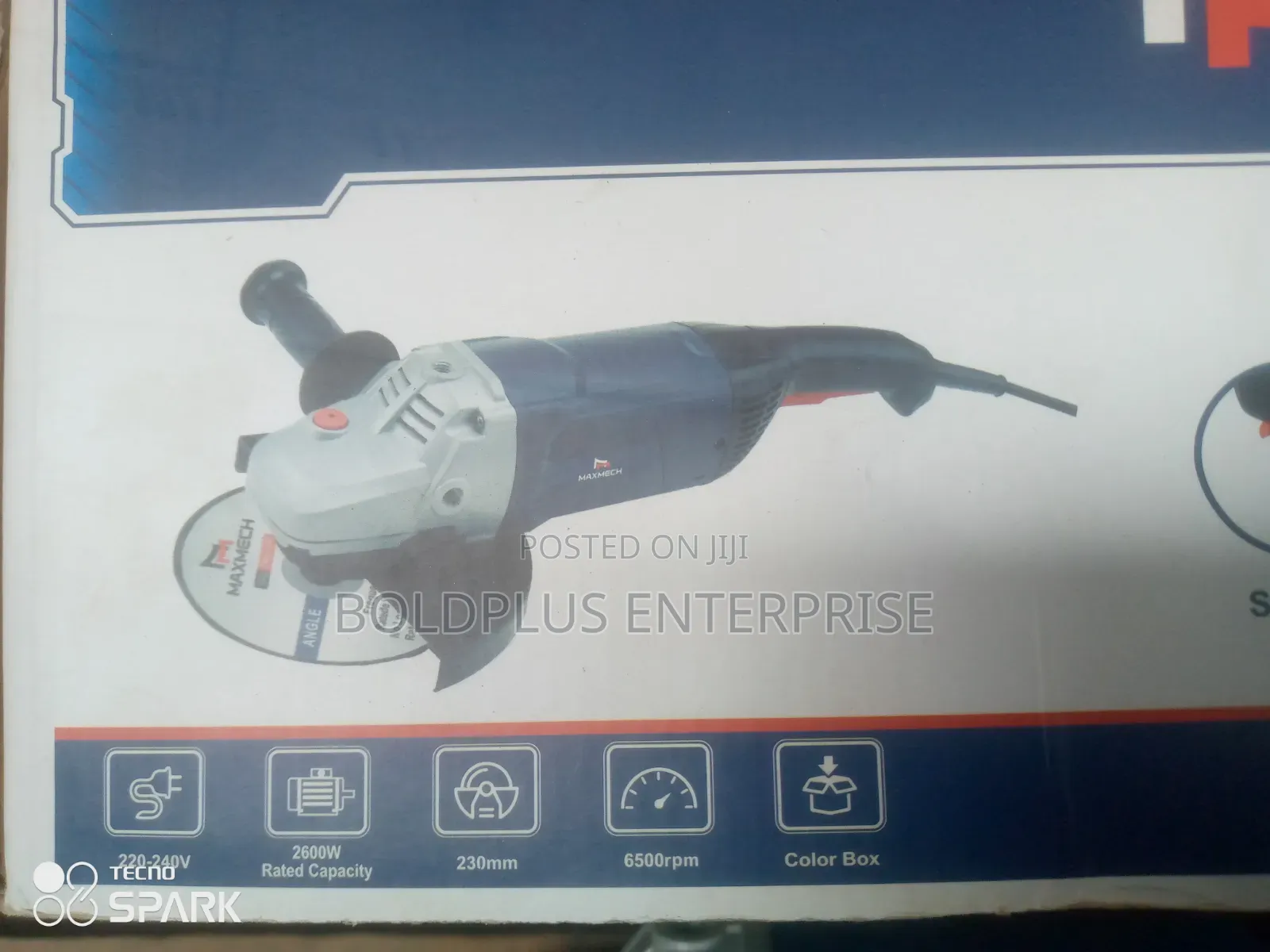 2600 Watts 9 Inches Maxmech Angle Grinding Machine