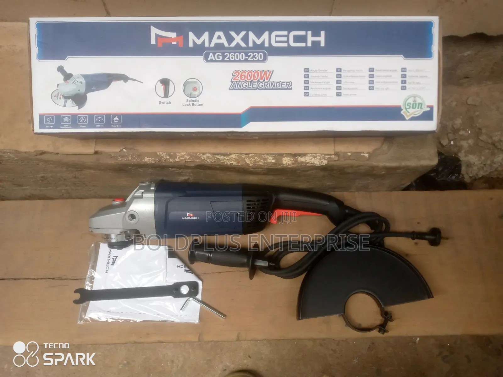 2600 Watts 9 Inches Maxmech Angle Grinding Machine