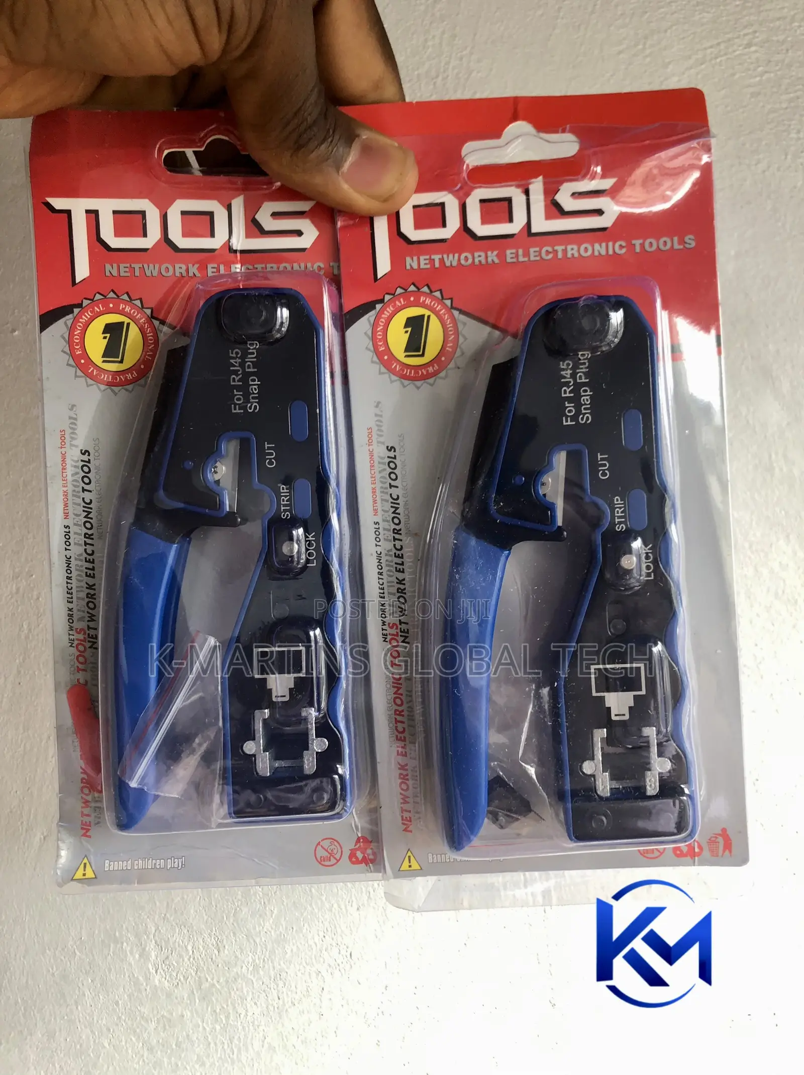 RJ45 Snap Plug Crimping Tool Cat5e Cat6 Cat6A Network Cable