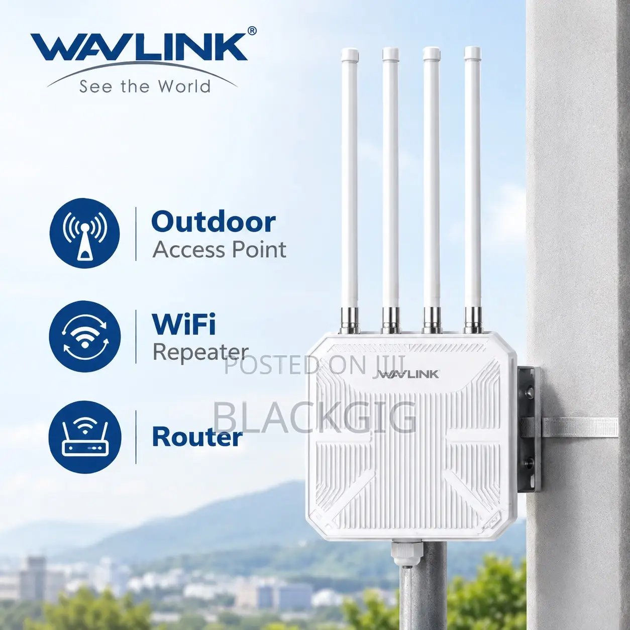 Wifi7 POE Router Outdoor Access Point AP Wifi Extender Repeater BE5100