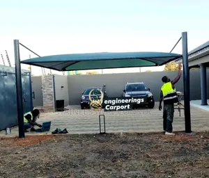 Affordable Car Park Shade - Galvanized Frame With Tanpolin Roof