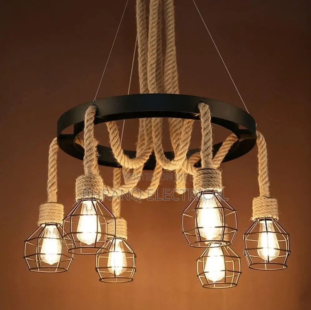 Italian Creative Designer Rope LED Pendant Lamp