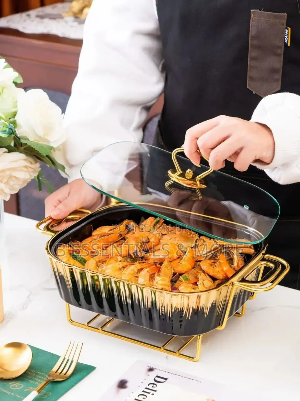 Luxury Ceramic Food Warmer Casserole Dish Set
